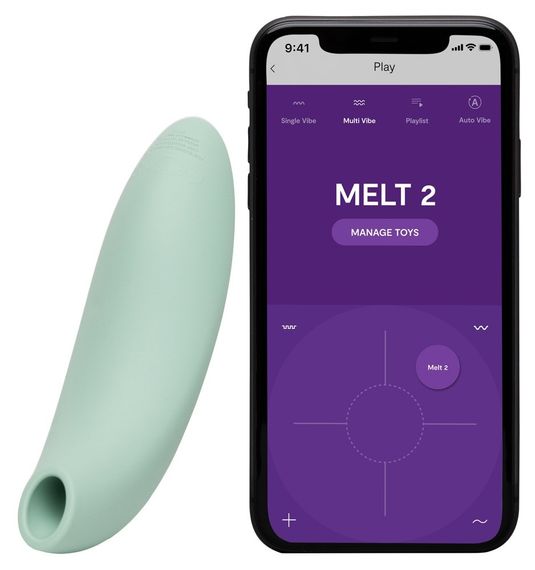 Кліторальний вакуумний смарт-стимулятор We-Vibe Melt 2 м'ятний Sex Aura