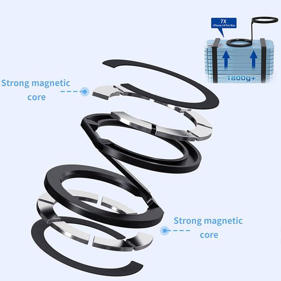 Підставка магнітна MagSafe for Apple FY71-D Black | Зображення 6