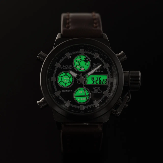 Наручний чоловічий годинник AMST Watch / Армійський чоловічий годинник з підсвічуванням вологостійкий | Зображення 4