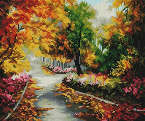 Алмазна мозаїка Кольорова осінь 40х50 см ColorArt  SP041