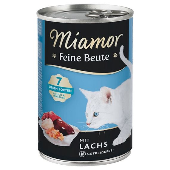 Вологий корм для котів з лососем Miamor Feine Beute Mit Lachs, 400 гр