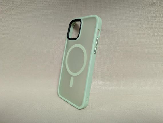 Чохол для iPhone 12/ 12 Pro / Айфон 12/ 12 Pro Wave, TPU, матовий, напівпрозорий, салатовий | Зображення 1