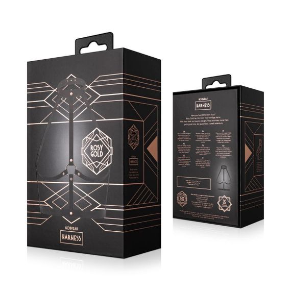 Портупея Rosy Gold - Body Harness - Black sexstyle | Зображення 5