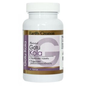 Готу кола Earth’s Creation Gotu Kola 500 mg 60 Capsules