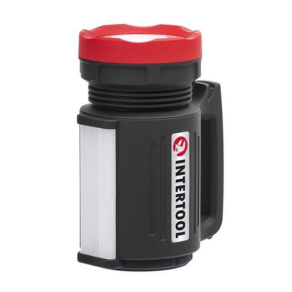 Ліхтар акумуляторний, сонячна панель, виносні 2 LED лампи INTERTOOL LB-0105 | Зображення 7