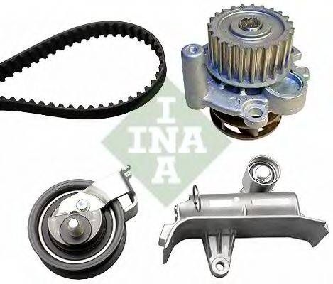Водяний насос + комплект ременя (Вир-во INA) INA 530006730 на AUDI A4 седан (8D2, B5)