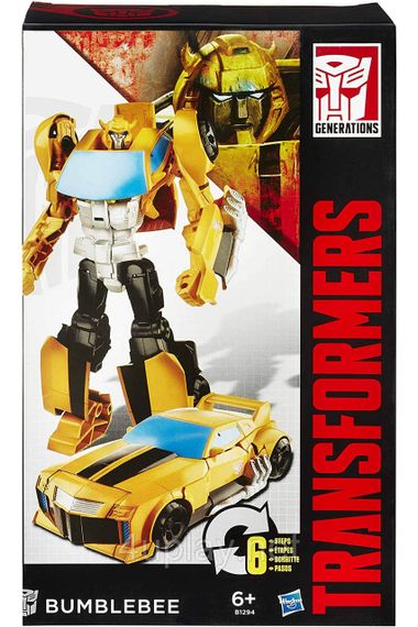 Трансформер Бамблбі 28 см Оригінал Transformers Bumblebee Hasbro Робот перетворюється на машину | Зображення 1