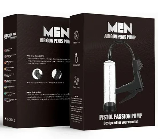 УЦІНКА!!! - Вакуумна помпа з манометром CANWIN Men Air Gun Penis Pump - P398 Sex Aura | Зображення 6
