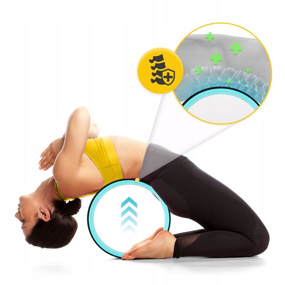 Колесо для йоги та фітнесу 4FIZJO Dharma Black/Blue (P-5907739314895) | Зображення 3