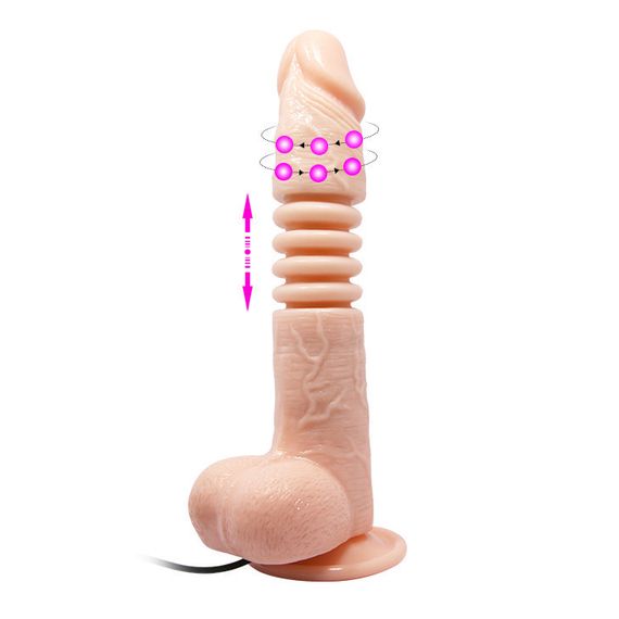 Вібратор - Thunder Up Vibrating Dildo Flesh Sex Aura | Зображення 1