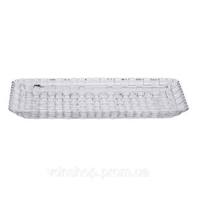 Блюдо для закусок стеклянное 25*12,5*1,5 см прямоугольное HP-YH-33
