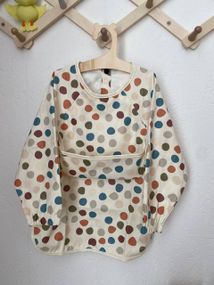 Нагрудник дитячий з рукавами для годування та творчості Різнобарвний