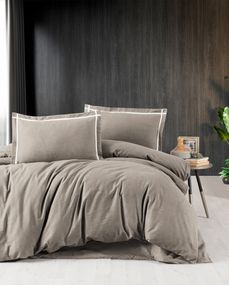 Комплект постільної білизни First Choice Flanel 160×220 см Soprano Mink