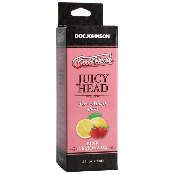 Зволожувальний спрей оральний Doc Johnson GoodHead – Juicy Head Dry Mouth Spray – Pink Lemonade 59мл | Зображення 1