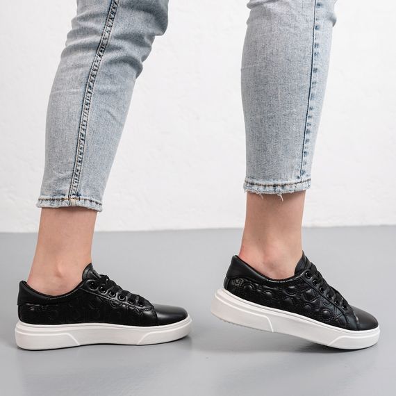 Кроссовки женские Fashion Chloe 3935 37 размер 24 см Черный | Зображення 4