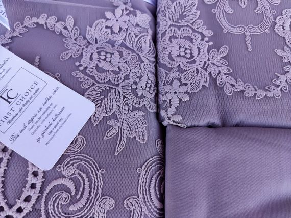 Комплект постільної білизни First Choice Moonlight V. I. P 200x220 Hilary Leylak | Зображення 2