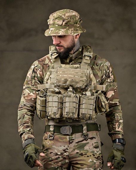 Тактическая плитоноска с четырьмя  точками быстрого сброса  Asdag пиксель ТТ2615 | Зображення 1