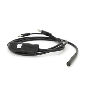 Універсальний ендоскоп 3в1 (USB+MicroUSB/Type-C) для смартфона/ПК, камера 5.5мм, м'який кабель 1м, з LED-підсвічуванням, IP67