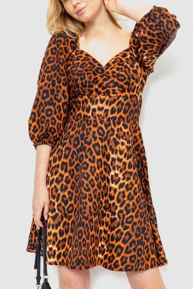 Сукня з леопардовим принтом, колір леопардовий, 172R989 | Зображення 1