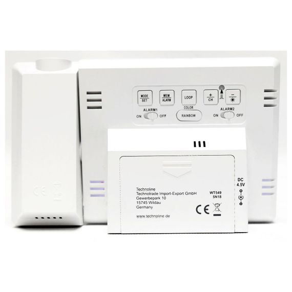 Годинник проекційний Technoline WT549 White (WT549) | Зображення 4
