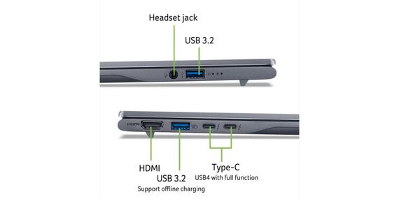 Ноутбук Acer Swift 14 AI SF14-51 14&quot; WUXGA OLED NX.J2JEU.005 | Зображення 9