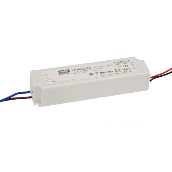 Mean Well LPV-60-24 Rohs AC/DC 24В 2.5А Блок живлення