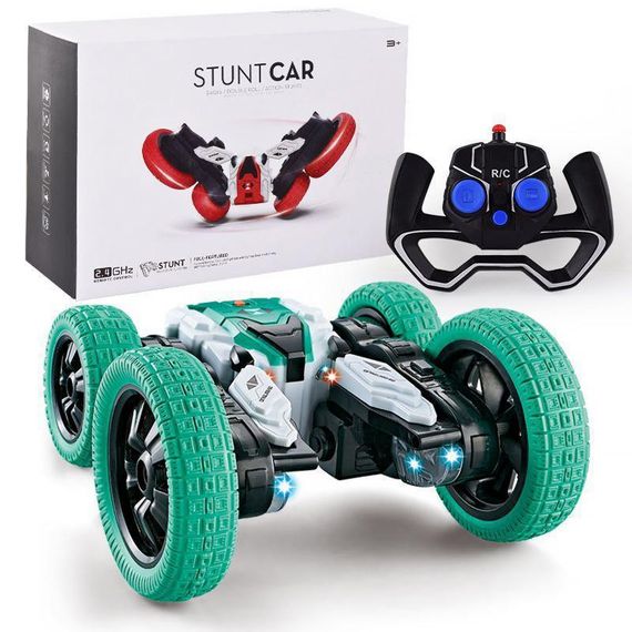 Машинка на радиоуправлении SHT DW02A Trick and Flip RC Car 2.4G Green | Зображення 4