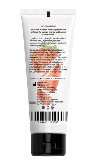 Універсальний ароматизований зволожуючий гель-лубрикант OYO - Strawberry aroma gel, 75 ml. Sex Aura | Зображення 1