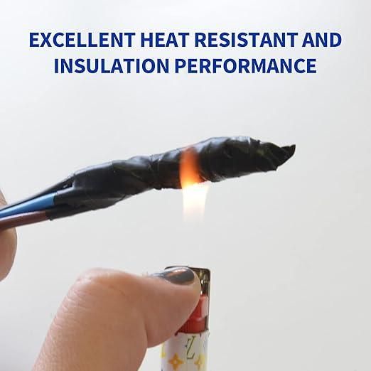 Чорна ізоляційна стрічка, багатокомпонентна ізоляційна стрічка, ізоляційна стрічка 20 м | Зображення 5