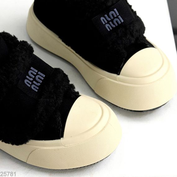 Спортивные замшевые черные зимние автоледи на липучке | Зображення 4