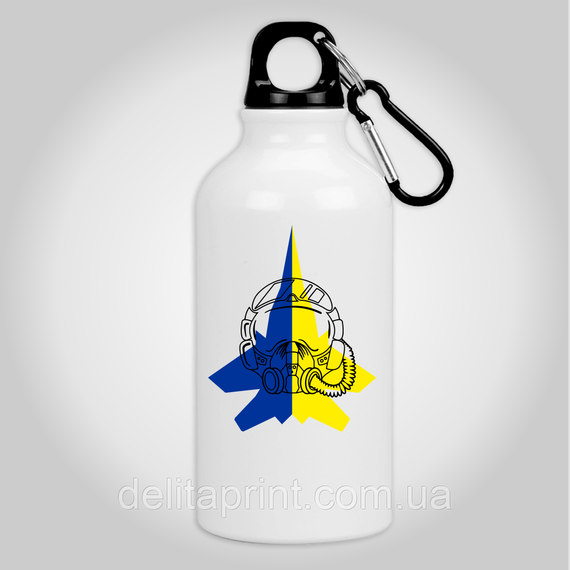 Фляга термо з карабіном "Привід Києва" патріотична | Зображення 1