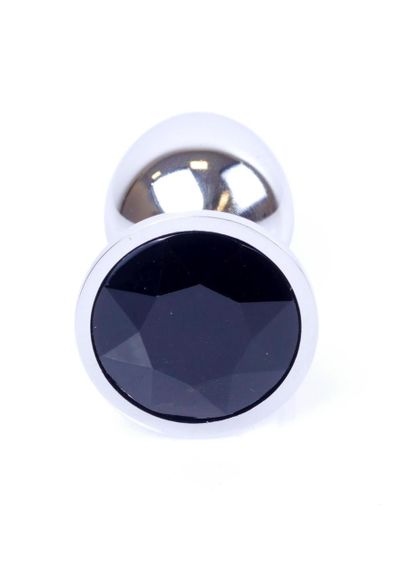 Анальная пробка - Jewellery Silver Plug Black Sex Aura | Зображення 1