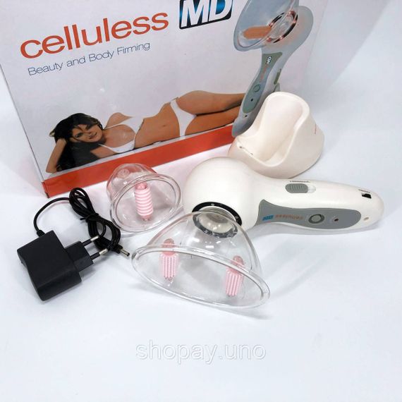 Массажер вакуумный антицеллюлитный Celluless MD NEW вакуумно-роликовый эффективный массажер Целлюлес JZ-26 | Зображення 2