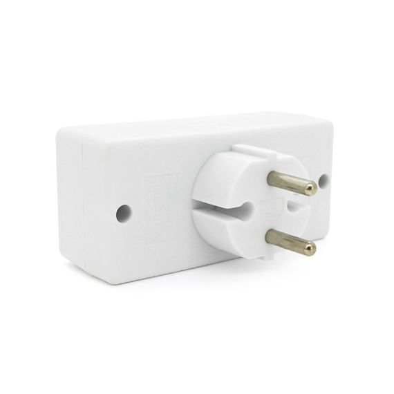 Розетка 4-х місна без заземлення SQ-ZDB01/4, 4x2.5A(10A) 250V~Max, 2300W, White | Зображення 2