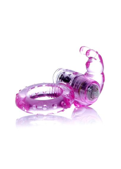 Ерекційне кільце Rabbit Vibro CockRing Pink Sex Aura | Зображення 1