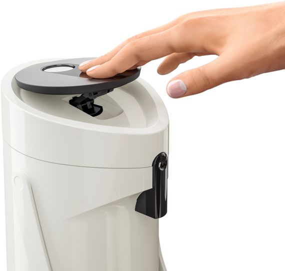 Термос Tefal Ponza Pump, 1.9л, пластик, скло, білий (K3140214) | Зображення 2