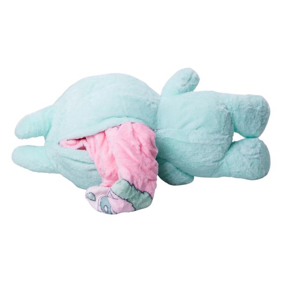 Дитяча м'яка іграшка Лабубу з пледом 54 см плюшева М'ятна ТМ COLORFUL HOME LAB3M | Зображення 1