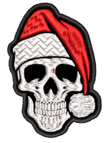 Шеврон Череп Санта