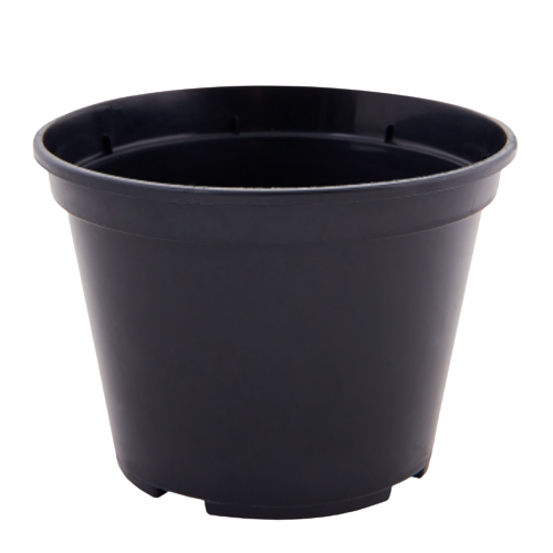 Вазон для розсади 28*22см круглий чорний Алеана