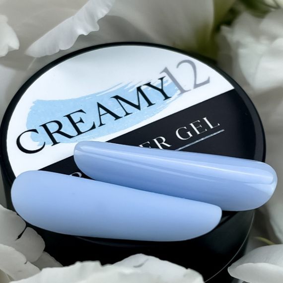 Гель для нарощення нігтів Crooz Creamy gel 12 (світло-блакитний) 15мл | Зображення 1