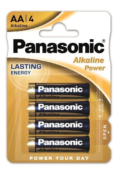 Батарейка Panasonic ALKALINE POWER щелочная AA блистер, 4 шт. (LR6REB/4BPR)