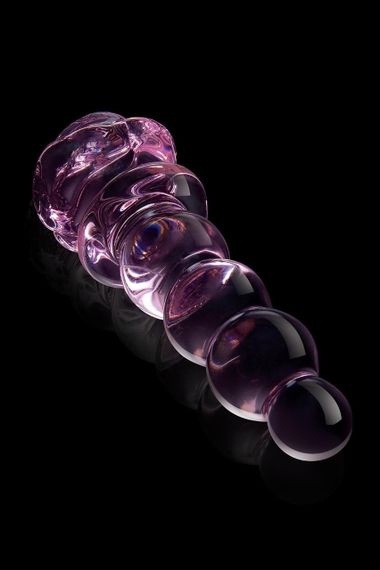 Фалоімітатор ялинка зі скла Dream Toys Glaze Glass у формі бутона троянди Sex Aura | Зображення 6