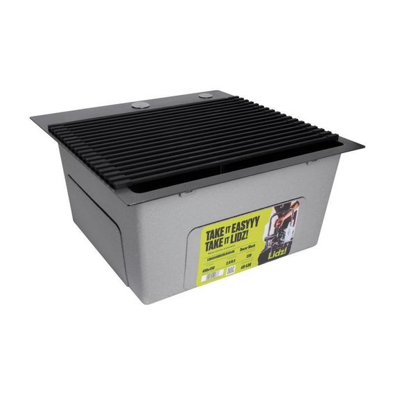Сушарка на кухонну мийку Lidz Acsis LA06 Black, квадратна основа, для посуду 430х300 мм LDACSLA06BLM49764 | Зображення 4