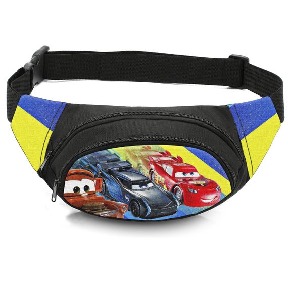 Сумка-бананка дитяча з принтом Тачки Блискавка МакКвін поясна сумка для хлопчика (4566)