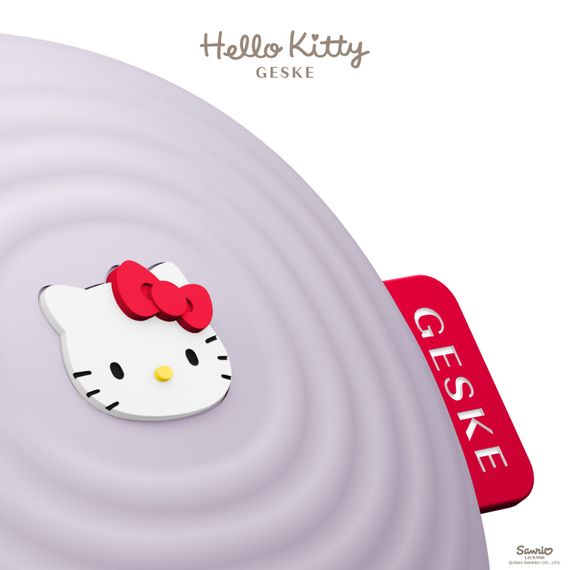 Электронная ультразвуковая щетка для лица GESKE Sonic Facial Brush 4в1 Hello Kitty purple, Фиолетовый | Зображення 4