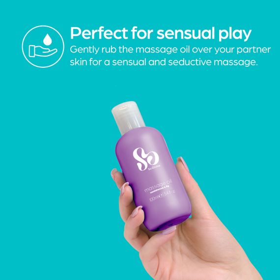 Масло для чувственного массажа аромат сандала с фиником, 100 мл So Divine (Великобритания) Sex Aura | Зображення 3
