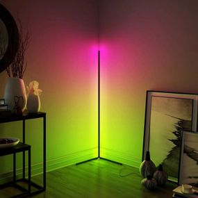 Кутовий LED торшер Ledox Design з пультом та регульованою яскравістю 330 колірних комбінацій