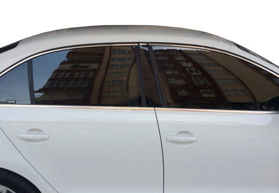 Повна окантовка вікон (12 шт., нерж.) Carmos - Турецька сталь для Volkswagen Jetta 2011-2018 рр | Зображення 1