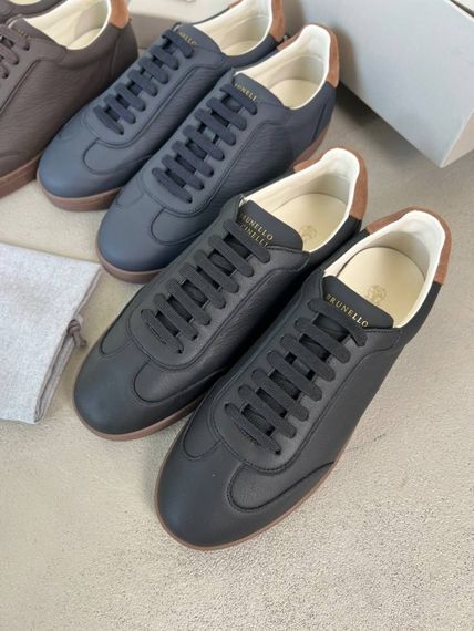 Кросівки Brunello Cucinelli Classic Dark black чорні ob432 | Зображення 1