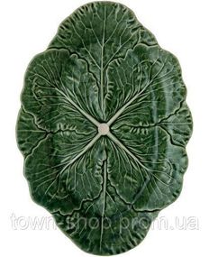 Набор 2 сервировочных блюда Bordallo Pinheiro Cabbage 37x26см Зеленый